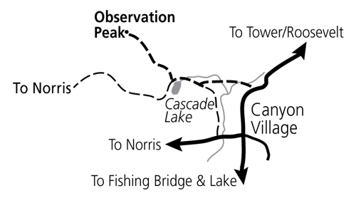 Observation Peak Trail Map - NPS Image