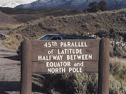 45th Parallel North of Mammoth - by John W. Uhler ©