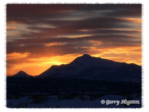 Yellowstone Sunset ~ © Copyright All Rights Reserved Gerry Hogston