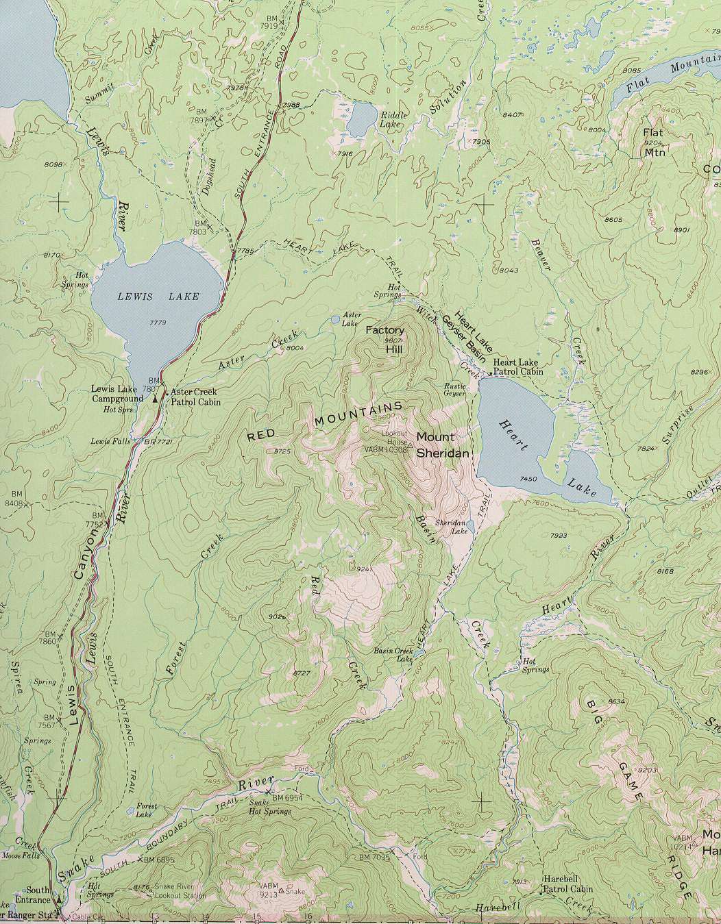 Heart Lake Trail Map
