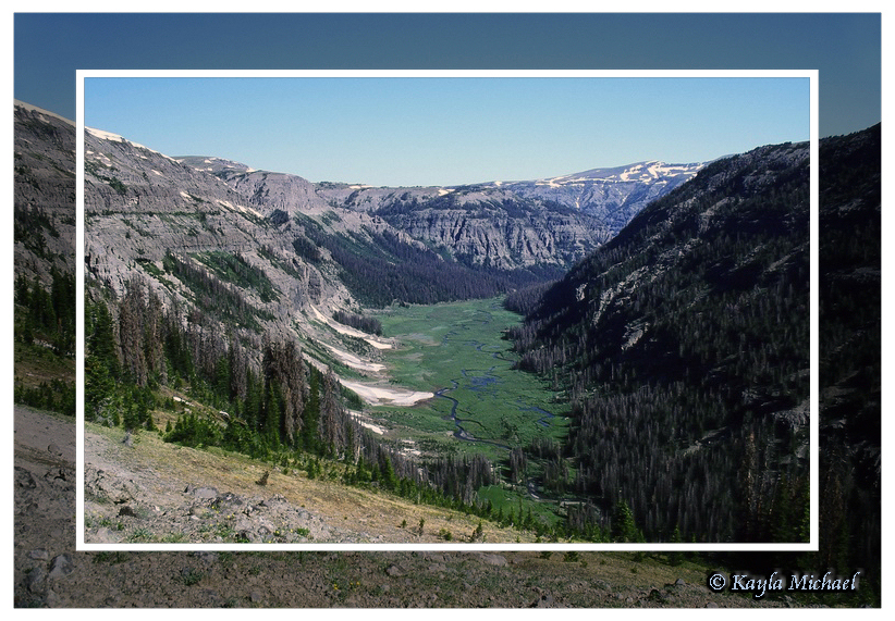 South Fork of the Yellowstone River as viewed from the Continental Divide by Kayla Michael © Copyright All Rights Reserved