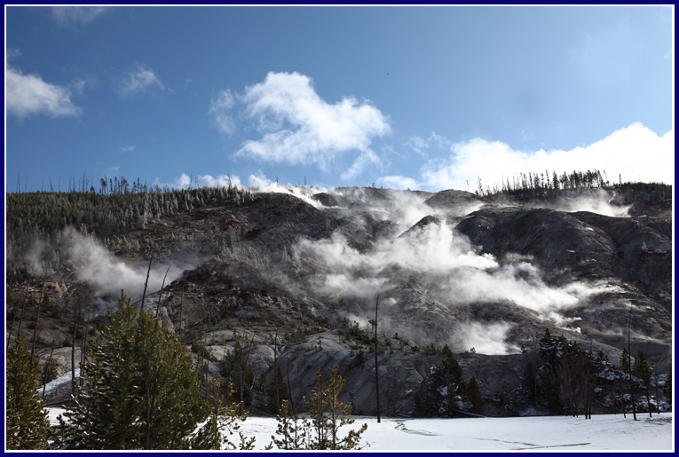 Roaring Mountain Thermal Area Video Yellowstone National Park