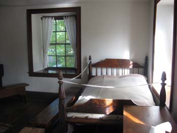 Jailers Upper Bedroom where Joseph and Hyrum Smith were killed - Carthage Jail - Carthage, Illinois ~ © Page Makers, LLC
