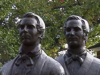 Joseph and Hyrum Smith - Brothers Not Separated in Life or Death ~ © Page Makers, LLC
